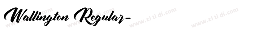 Wallington Regular字体转换